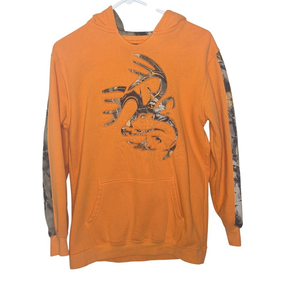 Legendary Whitetails Hoodie Sweatshirt XL 18/20 The Outfitter Orange Camo‎